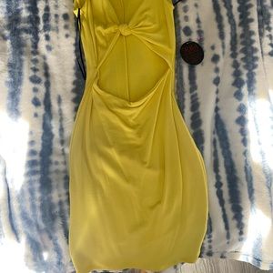 Hot Miami styles yellow dress